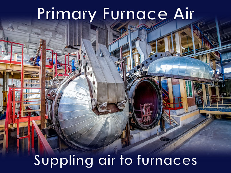 Supplying primary air to furnaces